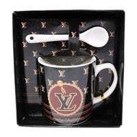 Louis Vuitton Mug with spoon / CH-110/14196/AH14151 - Karout Online -Karout Online Shopping In lebanon - Karout Express Delivery 