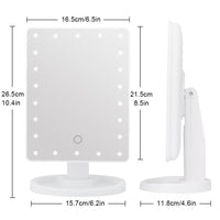 LED Touch Screen Makeup Mirror With 16 LED Lights / KC-107 - Karout Online -Karout Online Shopping In lebanon - Karout Express Delivery 