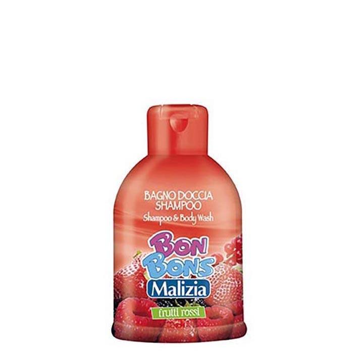 Malizia BonBons Red Fruits Shampoo and Body Wash 500ml - Karout Online -Karout Online Shopping In lebanon - Karout Express Delivery 