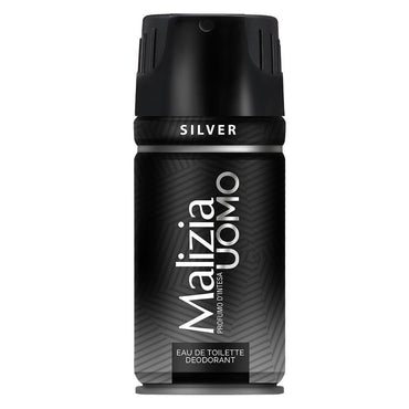 Malizia Uomo Deodorant Silver 150 ml - Karout Online -Karout Online Shopping In lebanon - Karout Express Delivery 