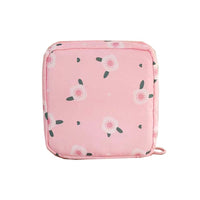 (net) Nylon Sanitary Napkin Storage Bags Sanitary Napkin Period Bag Zipper School Pouch for Teen Girls Women