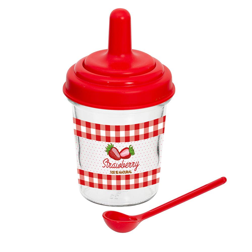 Herevin Strawberry Jar Container - Karout Online -Karout Online Shopping In lebanon - Karout Express Delivery 