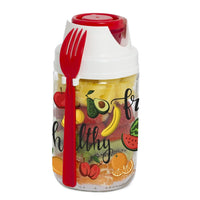 Herevin Fruit Salad Decorated Jar-Vegetables-Tray Shrink - Karout Online -Karout Online Shopping In lebanon - Karout Express Delivery 