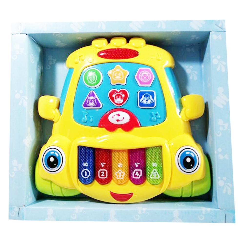 Baby Electronic Piano Car Yellow Toys &