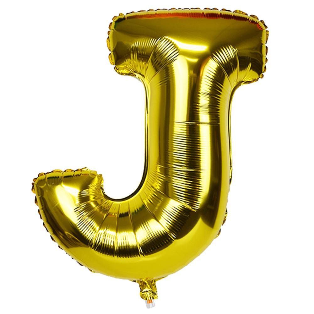 Birthday Letters Helium Balloon G-259 J (Gold) Birthday & Party Supplies