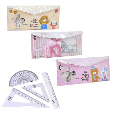 4 Pcs Ruler Set.