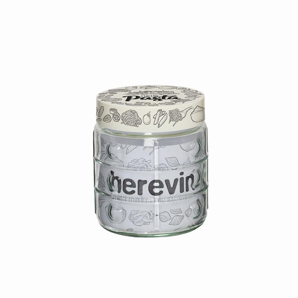 Herevin Embossed Canister - 1Lt - Karout Online -Karout Online Shopping In lebanon - Karout Express Delivery 