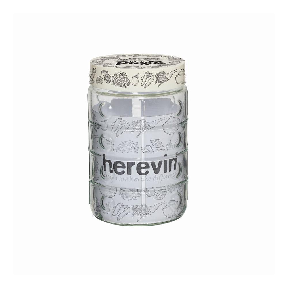Herevin Embossed Canister Pasta - 1.35Lt - Karout Online -Karout Online Shopping In lebanon - Karout Express Delivery 