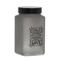 Herevin Squared Decorated Jar / 2000ml - Karout Online -Karout Online Shopping In lebanon - Karout Express Delivery 