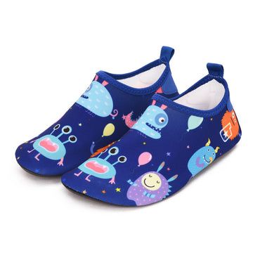 Kids Slippers Quick Dry Kids Water Swimming Shoes with Heel Child Water Socks Cartoon