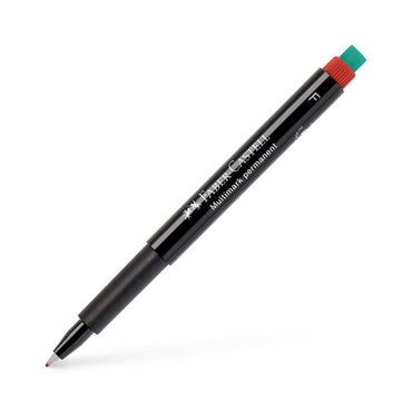 Faber Castell OHP Marker Permanent F, Red - Karout Online -Karout Online Shopping In lebanon - Karout Express Delivery 