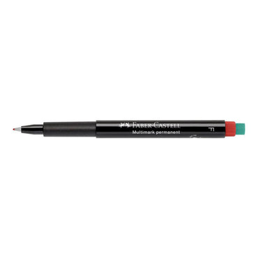 Faber Castell OHP Marker Permanent F, Red - Karout Online -Karout Online Shopping In lebanon - Karout Express Delivery 