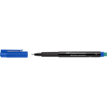 Faber Castell OHP Marker Permanent F, Blue - Karout Online -Karout Online Shopping In lebanon - Karout Express Delivery 