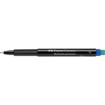 Faber Castell OHP Marker Permanent F, Blue - Karout Online -Karout Online Shopping In lebanon - Karout Express Delivery 