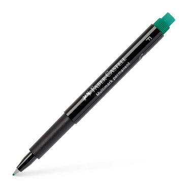 Faber Castell OHP Marker Permanent F, Green - Karout Online -Karout Online Shopping In lebanon - Karout Express Delivery 