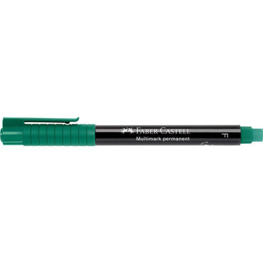 Faber Castell OHP Marker Permanent F, Green - Karout Online -Karout Online Shopping In lebanon - Karout Express Delivery 