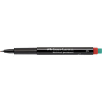 Faber Castell OHP Marker Permanent S, Red - Karout Online -Karout Online Shopping In lebanon - Karout Express Delivery 