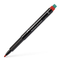 Faber Castell OHP Marker Permanent M, Red - Karout Online -Karout Online Shopping In lebanon - Karout Express Delivery 