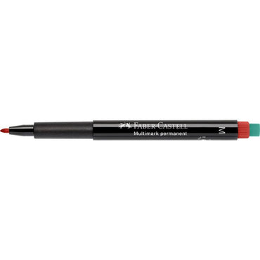 Faber Castell OHP Marker Permanent M, Red - Karout Online -Karout Online Shopping In lebanon - Karout Express Delivery 