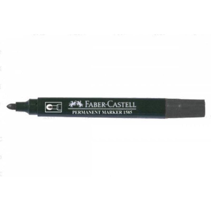 Faber Castle Permanent Marker Round Tip Black - Karout Online -Karout Online Shopping In lebanon - Karout Express Delivery 
