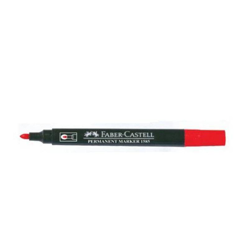 Faber Castle Permanent Marker Round Tip Red - Karout Online -Karout Online Shopping In lebanon - Karout Express Delivery 