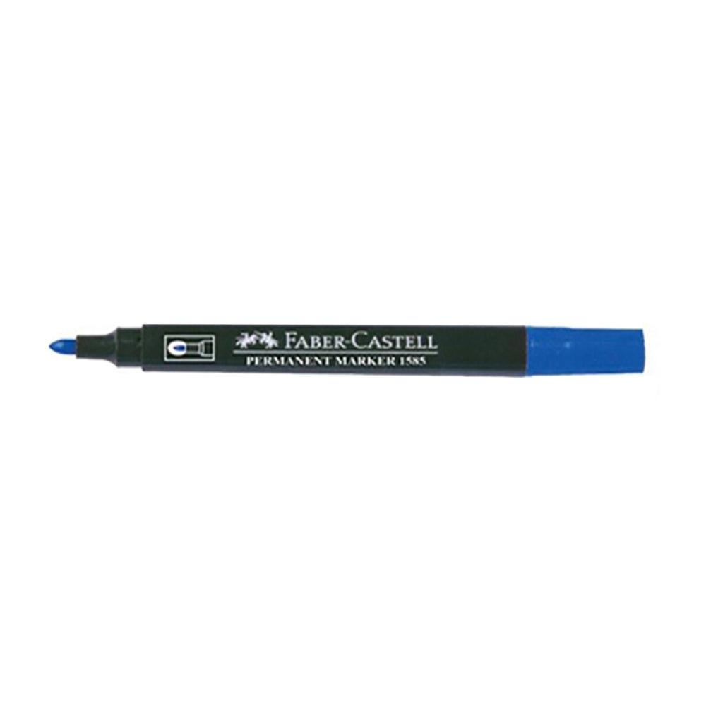 Faber Castle Permanent Marker Round Tip Blue - Karout Online -Karout Online Shopping In lebanon - Karout Express Delivery 
