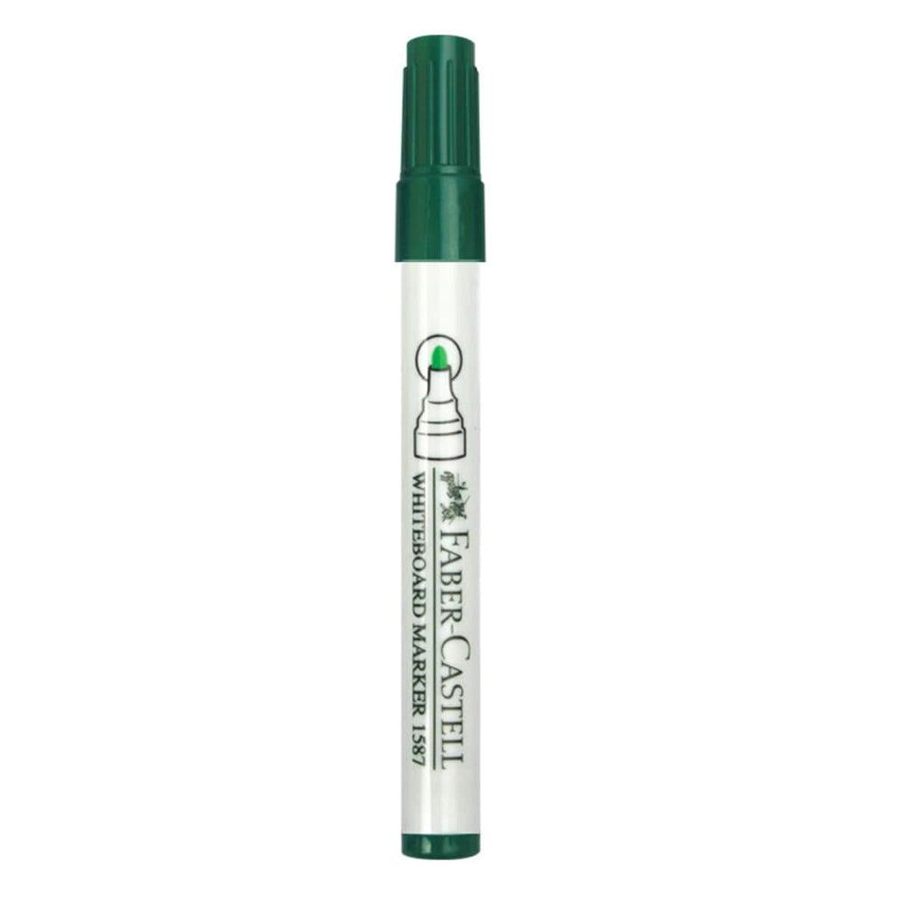 Faber Castell Whiteboard Marker Round Tip Green / 87637 - Karout Online -Karout Online Shopping In lebanon - Karout Express Delivery 