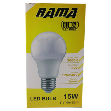 RAMA Led Bulb Warm Light 15 W - Karout Online -Karout Online Shopping In lebanon - Karout Express Delivery 