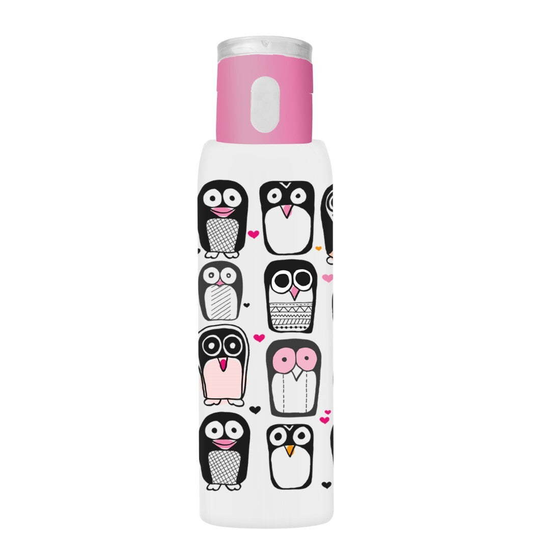 Herevin Patterned  Water Bottle - Heart Penguin 500ml