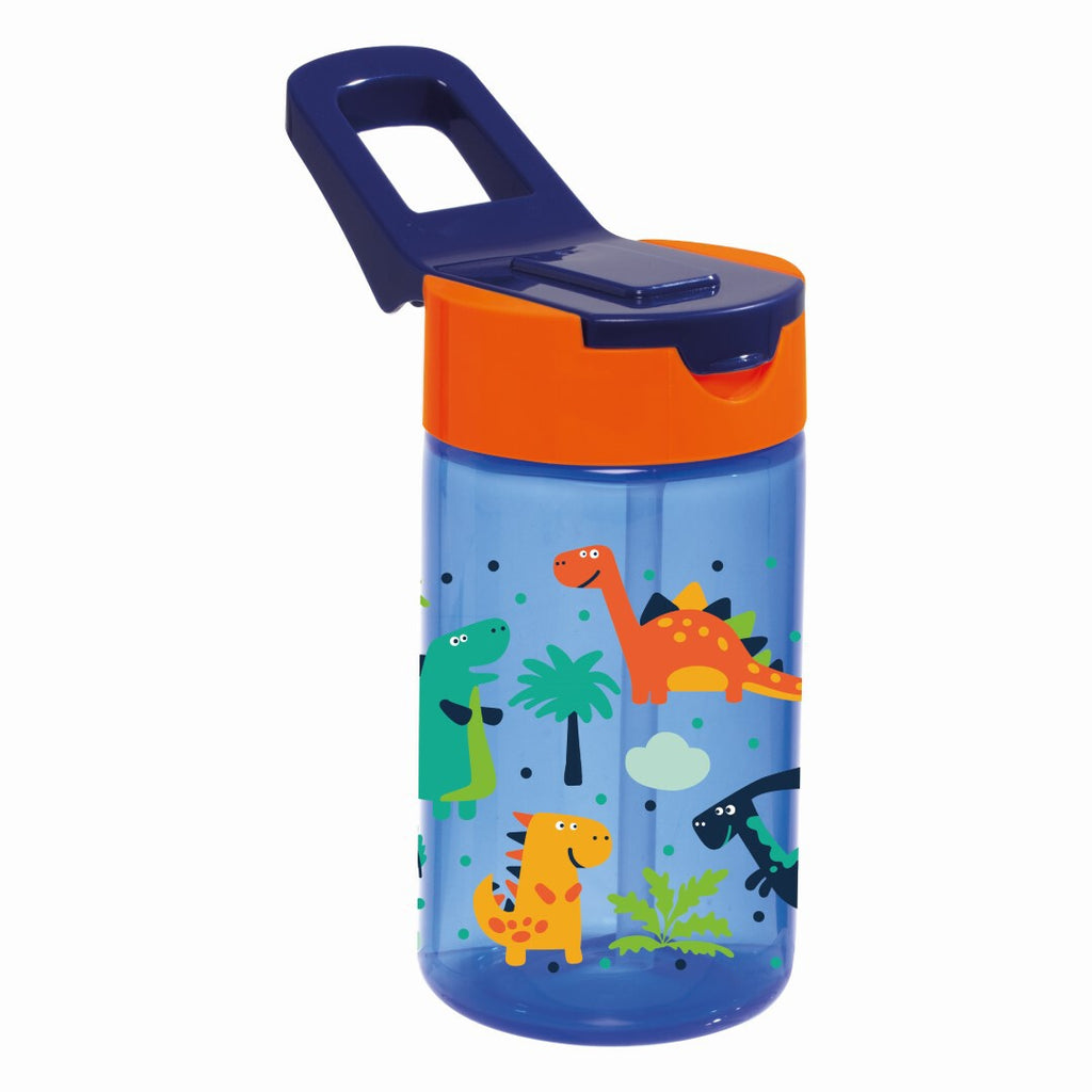 Herevin Patterned Flask with Straw - Dinosaur 430ml