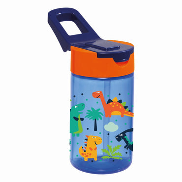 Herevin Patterned Flask with Straw - Dinosaur 430ml