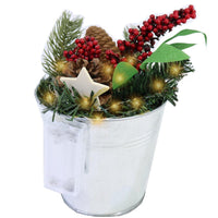 Christmas Pot Led 18 cm 10 Wire Lights.