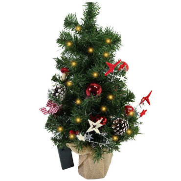 Christmas Plant Pot Christmas Light Up Tree 60 cm.
