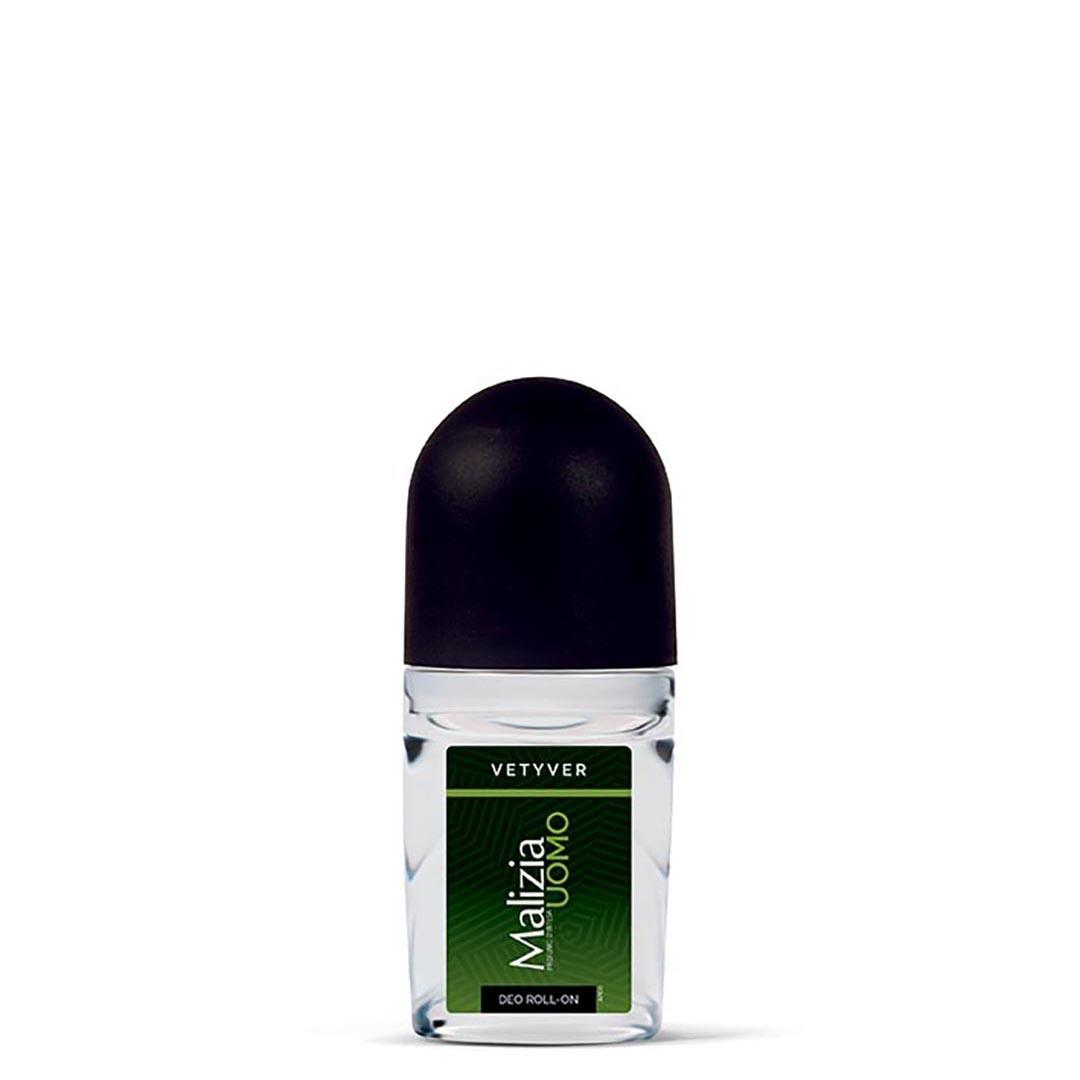 Malizia Uomo Vetyver Roll-On Glass 50ml - Karout Online -Karout Online Shopping In lebanon - Karout Express Delivery 