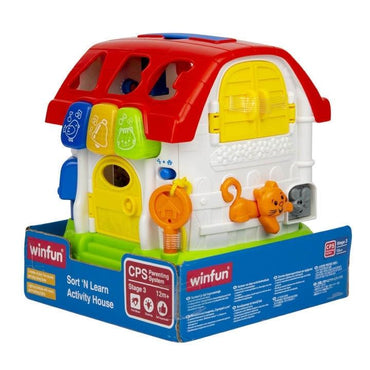 Win Fun Sort N Learn Activity House - Karout Online -Karout Online Shopping In lebanon - Karout Express Delivery 