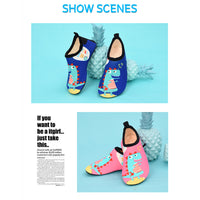 Kids Slippers Quick Dry Kids Water Swimming Shoes with Heel Child Water Socks Cartoon