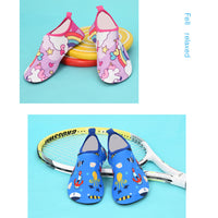 Kids Slippers Quick Dry Kids Water Swimming Shoes with Heel Child Water Socks Cartoon