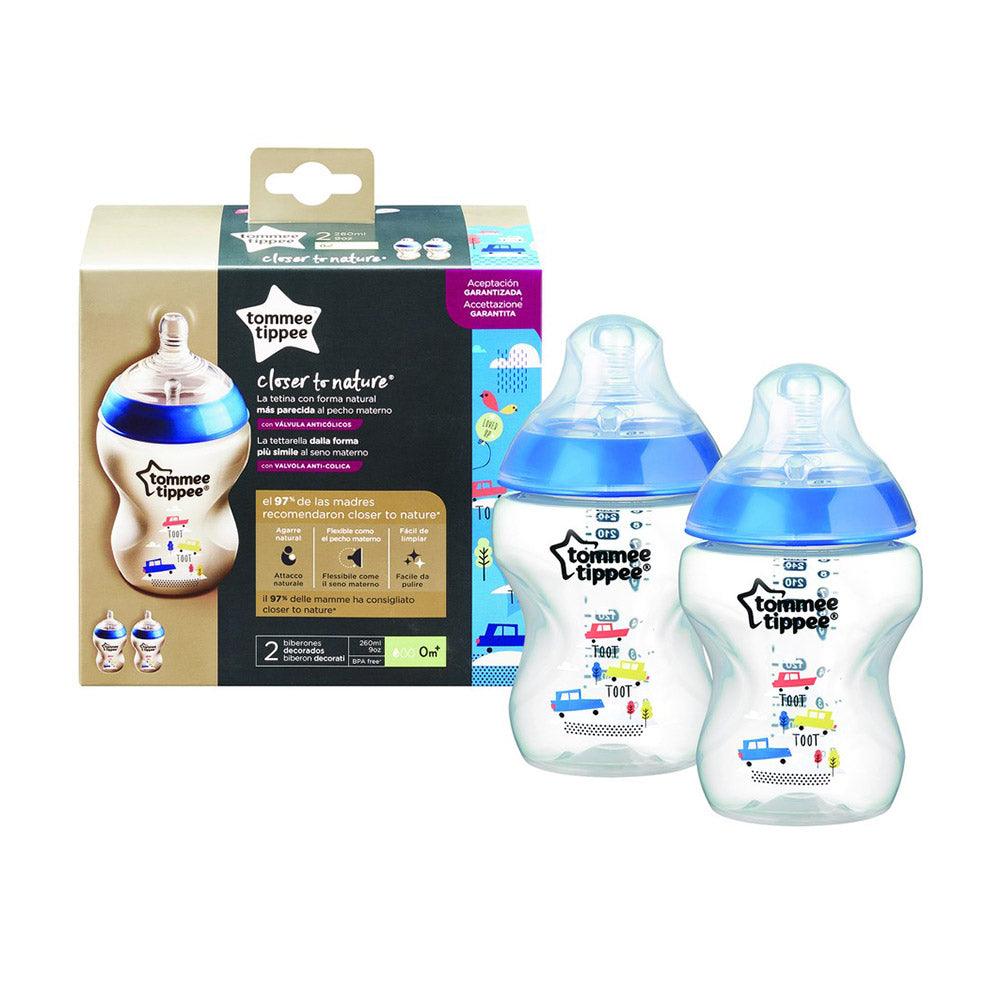 Tommee Tippee – Feeding Bottle Blue 260ml – 2 Pack / 225214 - Karout Online -Karout Online Shopping In lebanon - Karout Express Delivery 