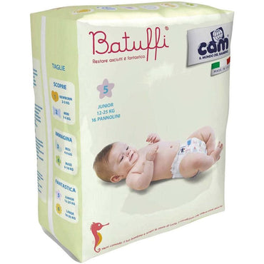 CAM Il Mondo Batuffi Junior Diapers Size 12-25 kg / 16 Diapers - Karout Online -Karout Online Shopping In lebanon - Karout Express Delivery 