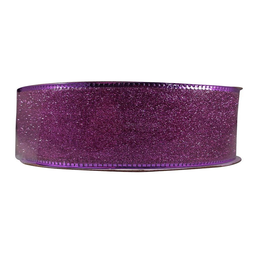 Christmas Glitter Ribbon 2.5 cm - Karout Online -Karout Online Shopping In lebanon - Karout Express Delivery 