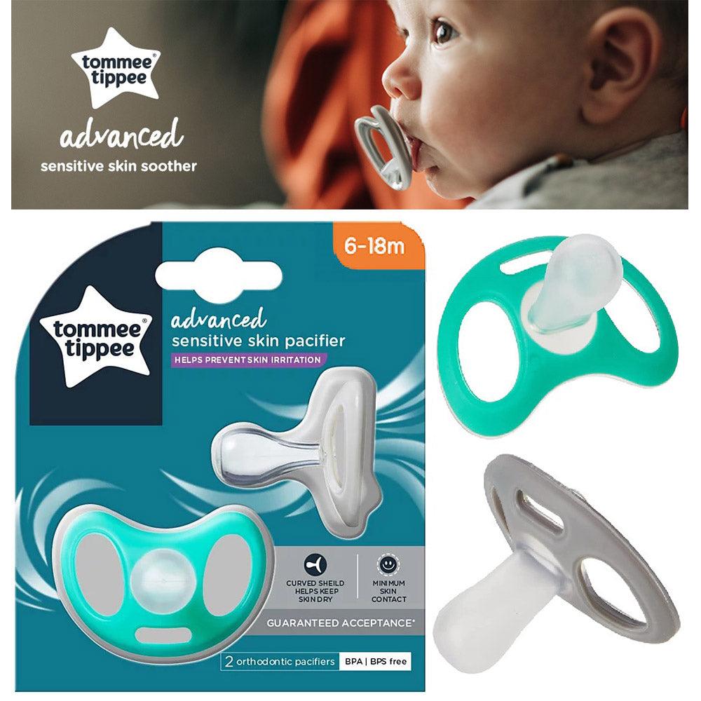 Tommee Tippee Advanced Sensitive Skin Soother, 6-18m, Pack of 2 / 34947 - Karout Online -Karout Online Shopping In lebanon - Karout Express Delivery 