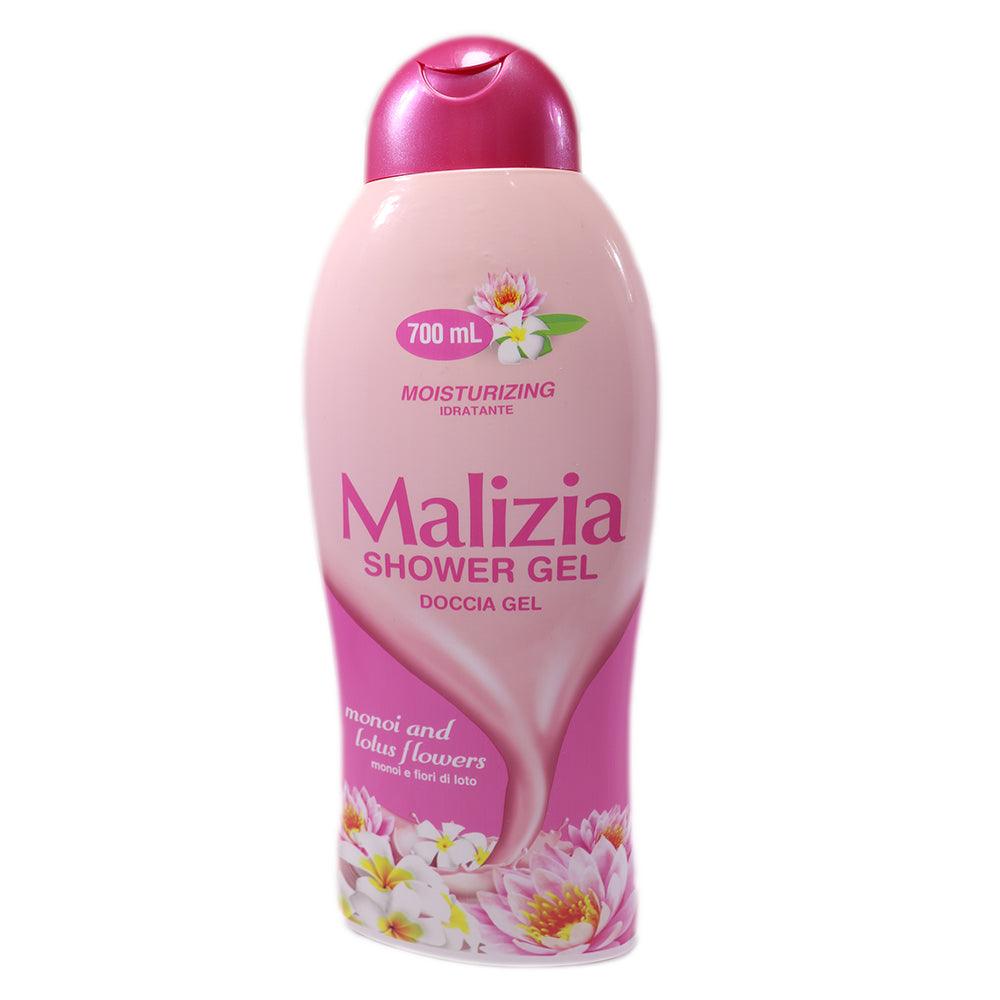 Malizia Shower Gel Monoi and Lotus Flowers 700ml - Karout Online -Karout Online Shopping In lebanon - Karout Express Delivery 