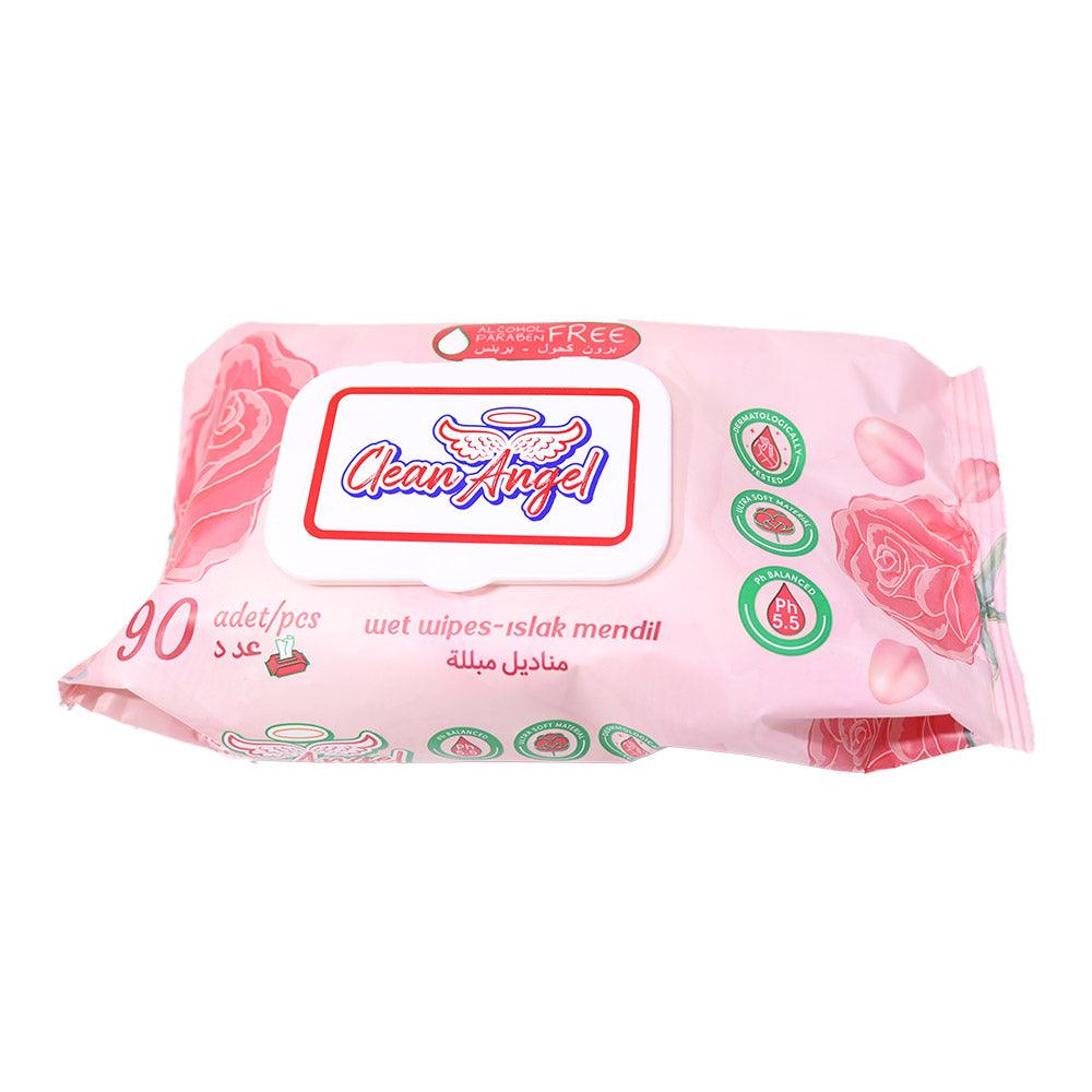 Clean Angel Wet Wipes 90 Pcs - Karout Online -Karout Online Shopping In lebanon - Karout Express Delivery 