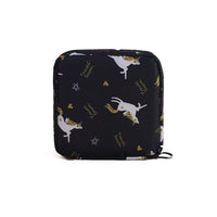 (net) Nylon Sanitary Napkin Storage Bags Sanitary Napkin Period Bag Zipper School Pouch for Teen Girls Women