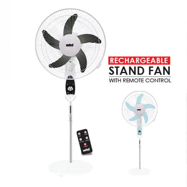 Shop Online Sanford Rechargeable Stand Fan SF6600RSFN 18 inch with remote - Karout Online Shopping In lebanon