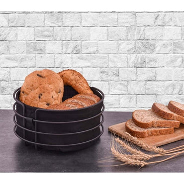 Stainless Steel Round Storage Basket - Karout Online -Karout Online Shopping In lebanon - Karout Express Delivery 