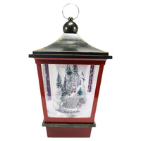 Christmas Lighted  Musical Snowing Street Lamp with Metal Hanger - Karout Online -Karout Online Shopping In lebanon - Karout Express Delivery 