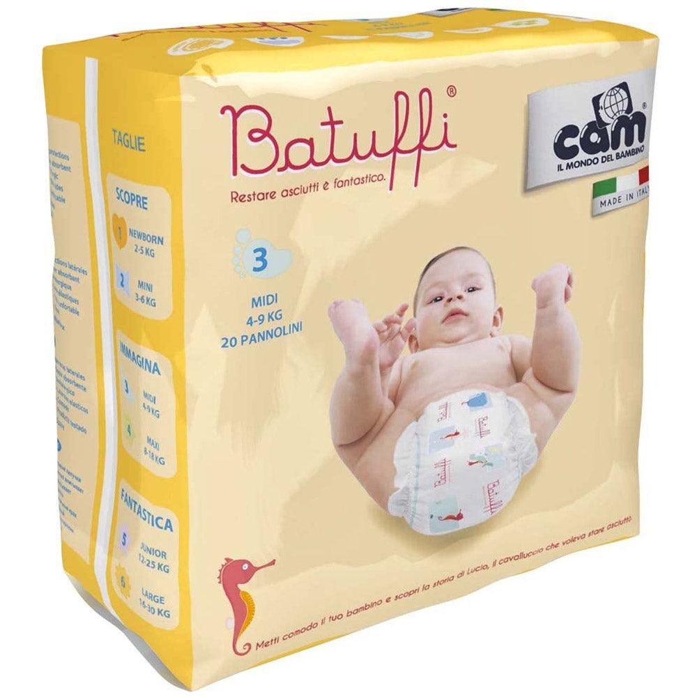 CAM Il Mondo Batuffi Maxi Diapers Size 8-18 kg / 18 Diapers - Karout Online -Karout Online Shopping In lebanon - Karout Express Delivery 