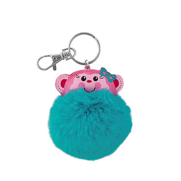 Stephen Joseph Pom Pom Critter Key Chains Monkey