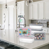 Titiz Plastik Aria Storage Box Set 400ml - 550ml - 850ml- 1200ml - Karout Online -Karout Online Shopping In lebanon - Karout Express Delivery 